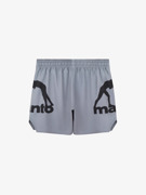 MANTO LOGO DUAL FIGHT SHORTS-grey